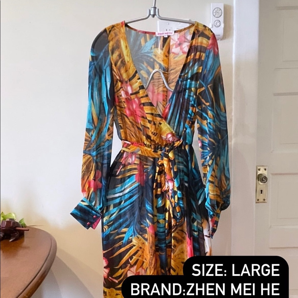 This colorful maxi dress is sure to invite joy